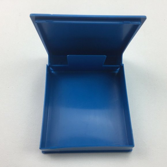 SRW Micro/5 Disk Diskette ComPak Case Blue Plastic Cover Spine Label - Picture 4 of 7